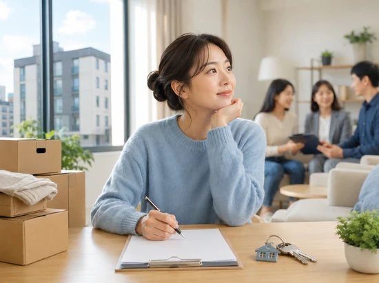 강서구 전세피해임차인 지원사업을 알아보는 임차인과 주거지원 상담을 표현한 이미지